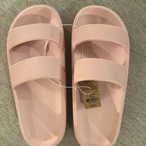 PINK Victoria's Secret Blush Double Strap Sandals